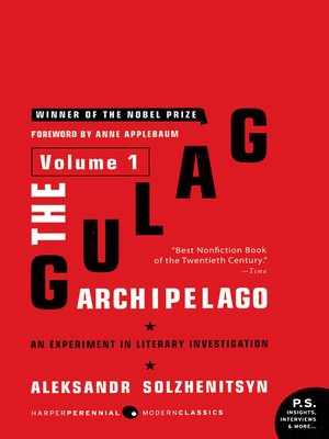cover image of The Gulag Archipelago, Volume 1
